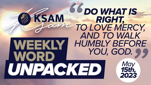 thumbnail for KSAM'S WEEKLY WORD UNPACKED (5/15/23) WITH CHARLIE LEWIS