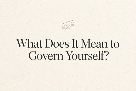 thumbnail for WHAT DOES IT MEAN TO GOVERN YOURSELF?