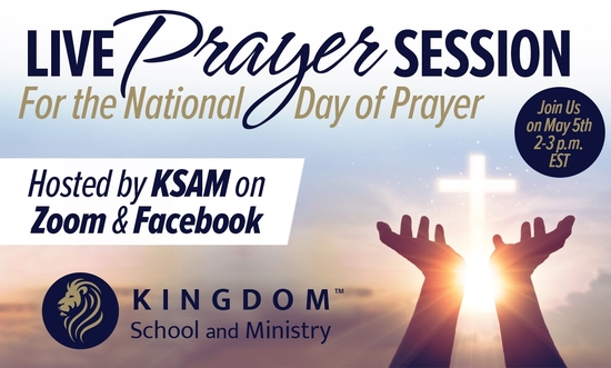thumbnail for KSAM LIVE 1-Hour Prayer Session - National Day of Prayer (May 5th)
