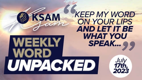 thumbnail for KSAM's Weekly Word Unpacked (7/17/23) with Tommy Groover