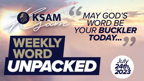 thumbnail for KSAM's Weekly Word Unpacked (7/24/23) with Dolean Norton